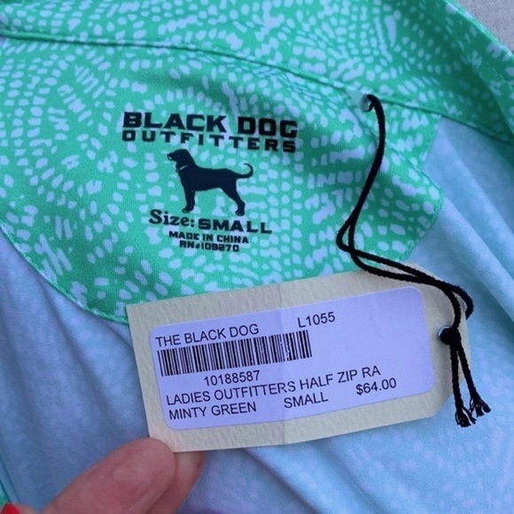 The Black Dog Ladies Outfitters Half Zip - Minty Green - Picture 14 of 16